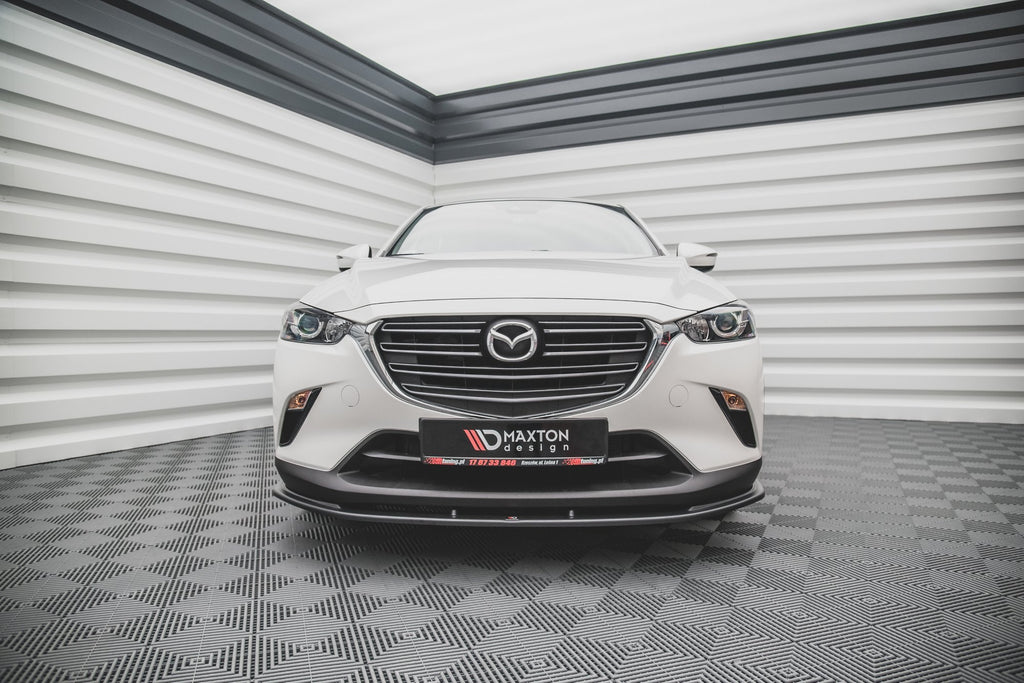 Maxton Design Street+ Spoilerlippe Front Ansatz V.1 passend für Mazda CX-3 schwarz Hochglanz