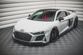 Maxton Design Street+ Spoilerlippe Front Ansatz V.1 passend für Audi R8 Mk2 Facelift schwarz Hochglanz