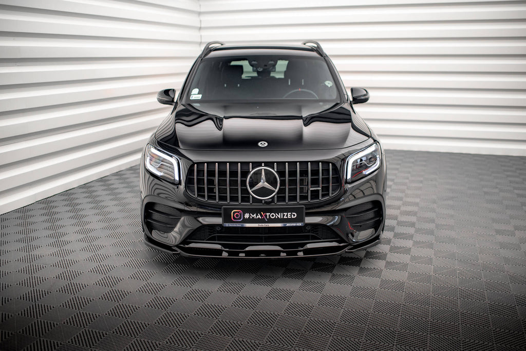 Maxton Design Street+ Spoilerlippe Front Ansatz V.2 passend für Mercedes-AMG GLB 35 / AMG-Line X247 schwarz Hochglanz