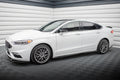 Maxton Design Street+ Seitenschweller Leisten passend für Ford Mondeo Sport Mk5 Facelift / Fusion Sport Mk2 Facelift schwarz Hochglanz