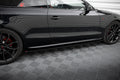 Maxton Design Street+ Seitenschweller Leisten passend für Audi S5 / A5 / A5 S-Line 8T / 8T FL schwarz Hochglanz