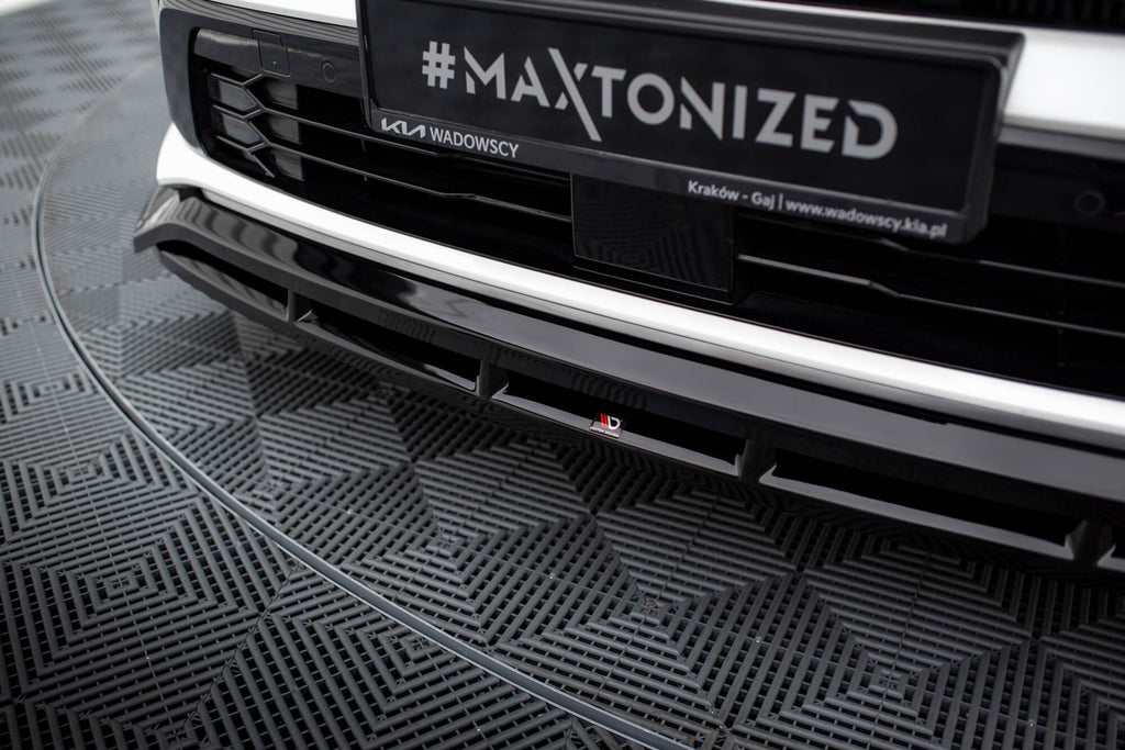Maxton Design Street+ Spoilerlippe Front Ansatz passend für Kia Sorento Mk4 schwarz Hochglanz