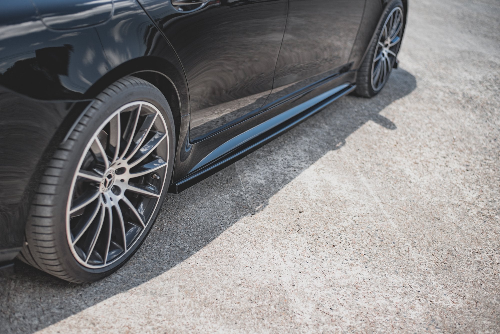 Maxton Design Street+ Seitenschweller Leisten passend für Mercedes-AMG CLS 53 C257 schwarz Hochglanz
