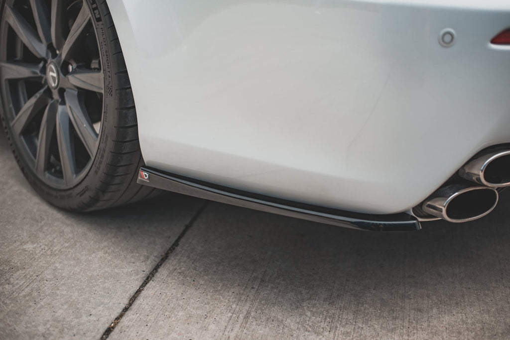 Maxton Design Heck Ansatz Flaps Diffusor für Lexus IS F Mk2 schwarz matt