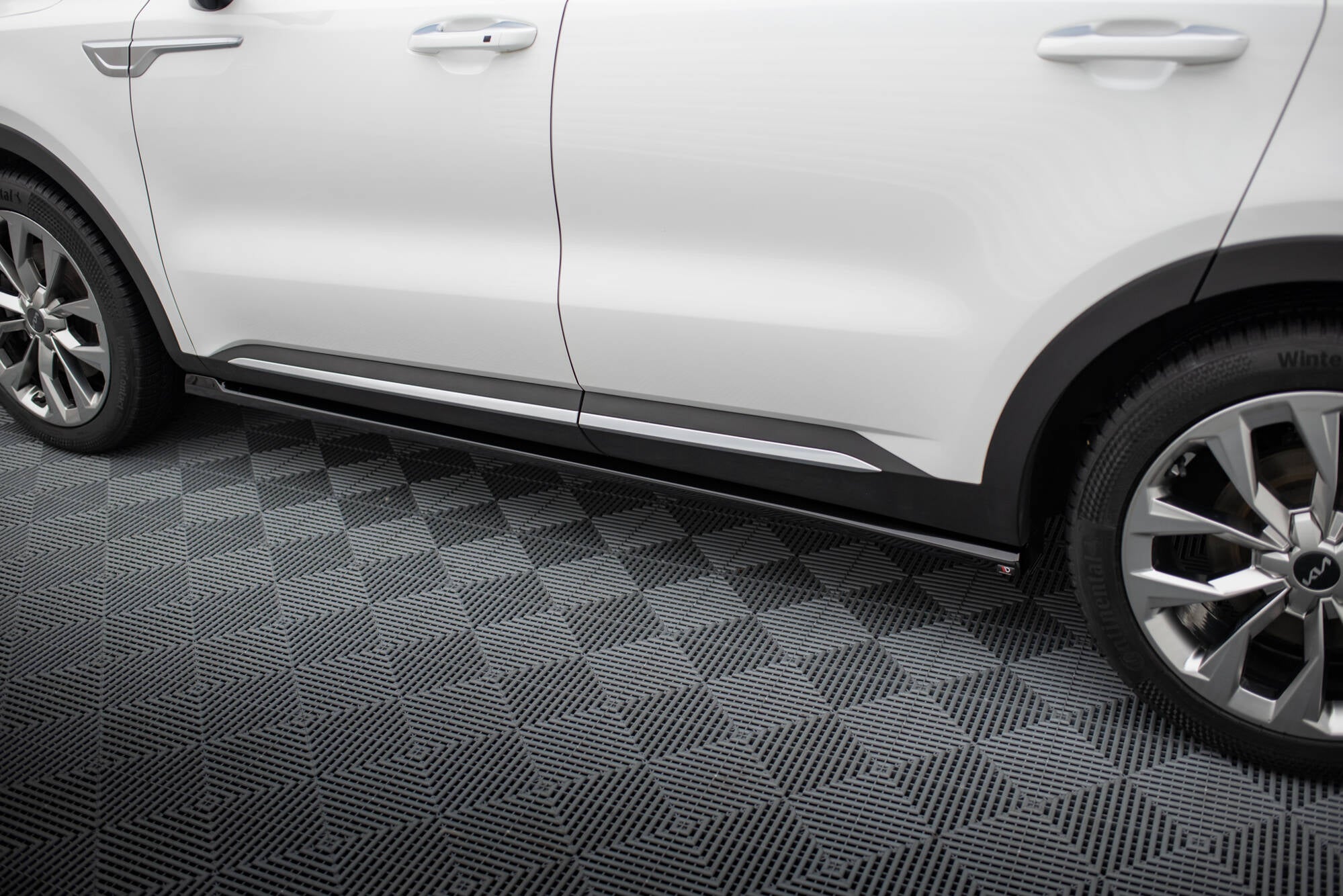Maxton Design Street+ Seitenschweller Leisten passend für Kia Sorento Mk4 schwarz Hochglanz