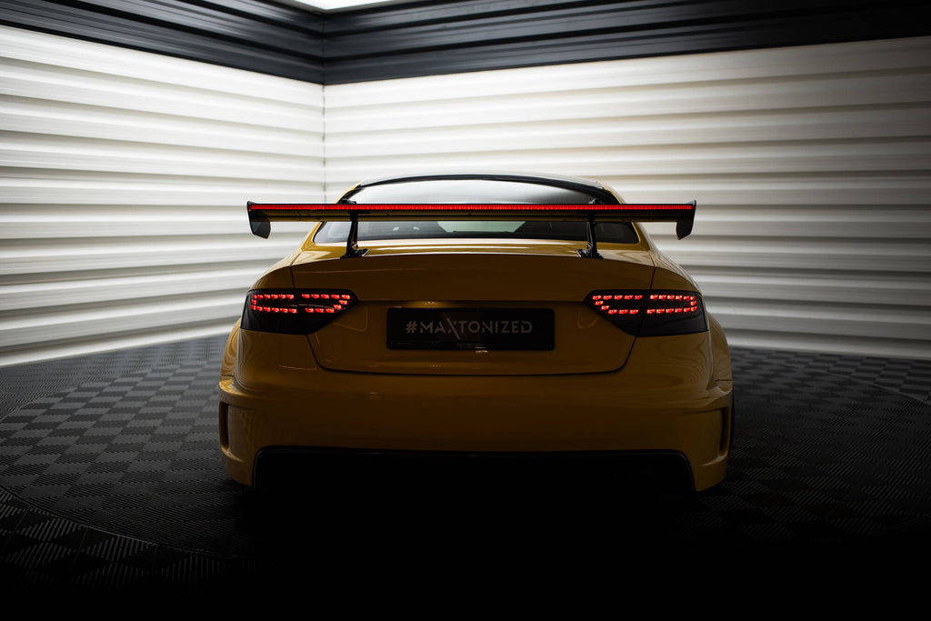 Maxton Design Carbon Spoiler With Upper Swan Mounting + LED Audi A5 Coupe 8T für Audi A5 / S5 / RS5