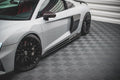 Maxton Design Street+ Seitenschweller Leisten passend für Audi R8 Mk2 Facelift schwarz Hochglanz