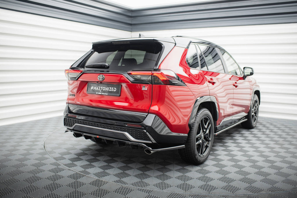Maxton Design Street+ Mittlerer Diffusor RACE passend für Toyota RAV4 GR Sport Mk5 schwarz Hochglanz