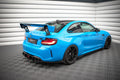 Maxton Design Street Pro Heck Ansatz Flaps Diffusor + Flaps passend für BMW M2 F87 schwarz Hochglanz