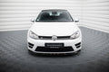 Maxton Design Street+ Spoilerlippe Front Ansatz V.5 passend für VW Golf R / R-Line Mk7 schwarz Hochglanz