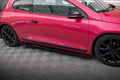 Maxton Design Street+ Seitenschweller Leisten passend für VW Scirocco Mk3 schwarz Hochglanz