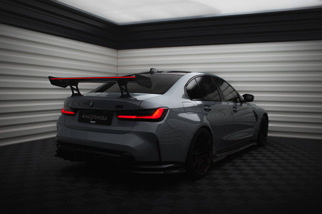 Maxton Design Carbon Spoiler With Internal Brackets Uprights + LED BMW M3 G80 / M340i G20 / 3 M-Paket G20 / 3 Standard G20 für BMW 3er G20
