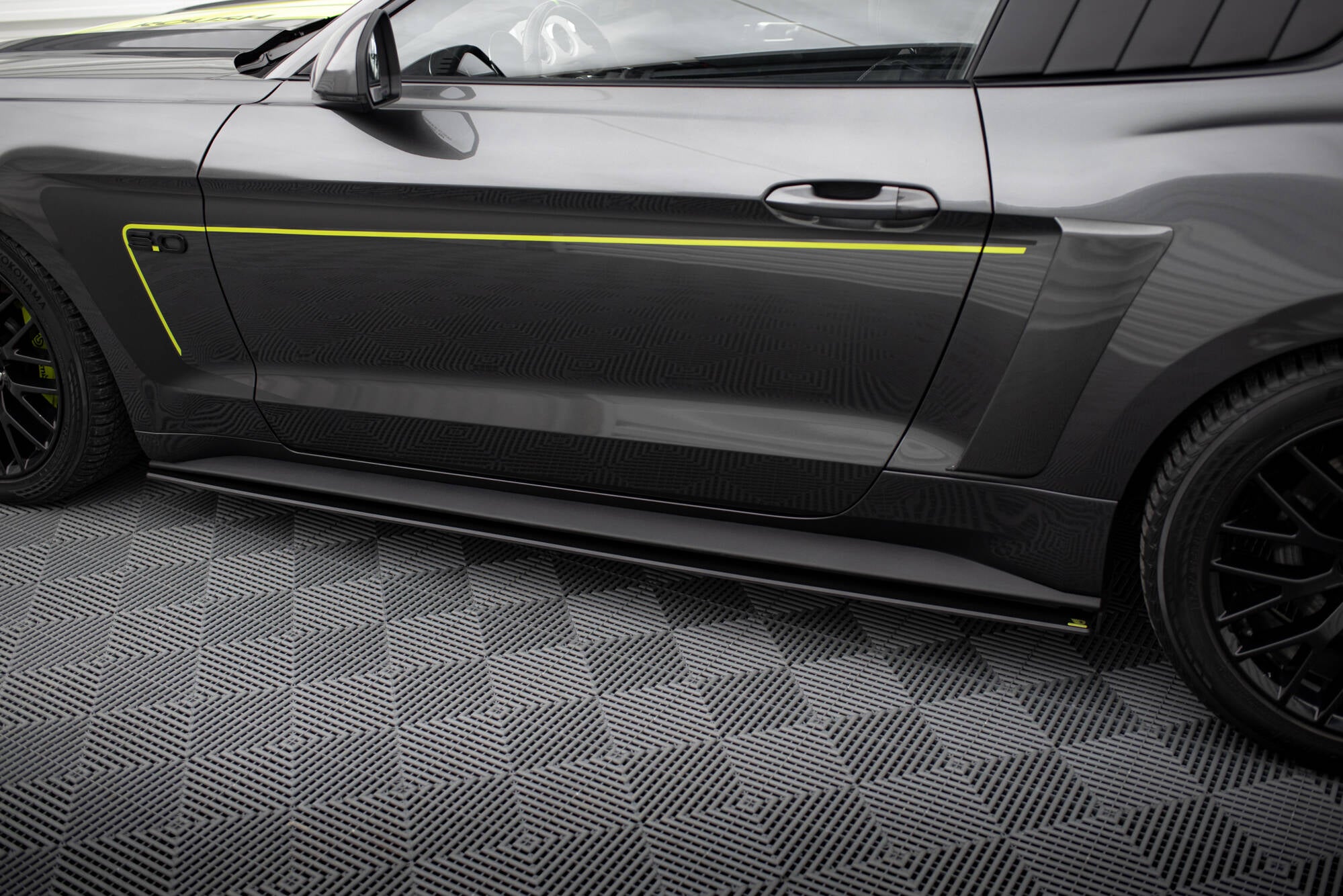 Maxton Design Street Pro Street+ Seitenschweller Leisten passend für Ford Mustang GT Mk6