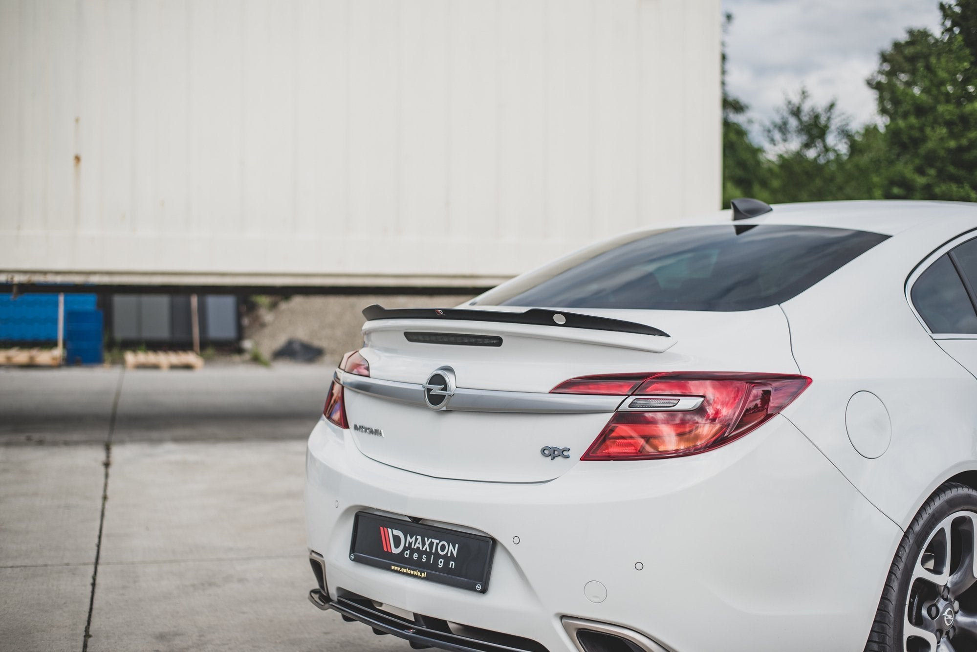 Maxton Design Spoiler CAP passend für Opel Insignia Mk. 1 OPC Facelift schwarz Hochglanz