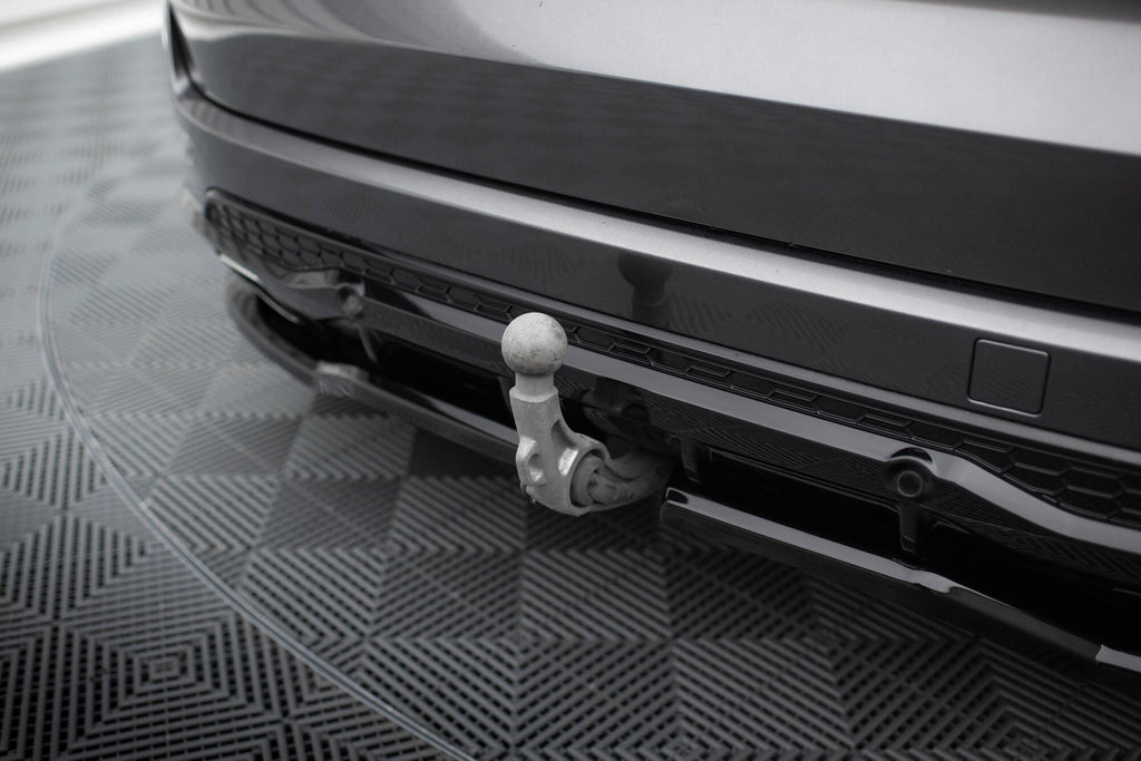 Maxton Design Street+ Mittlerer Diffusor RACE passend für Ford S-Max ST-Line Mk2 Facelift schwarz Hochglanz
