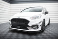 Maxton Design Front Stoßstangen Racing Flaps passend passend für Ford Fiesta Mk8 ST / ST-Line schwarz Hochglanz
