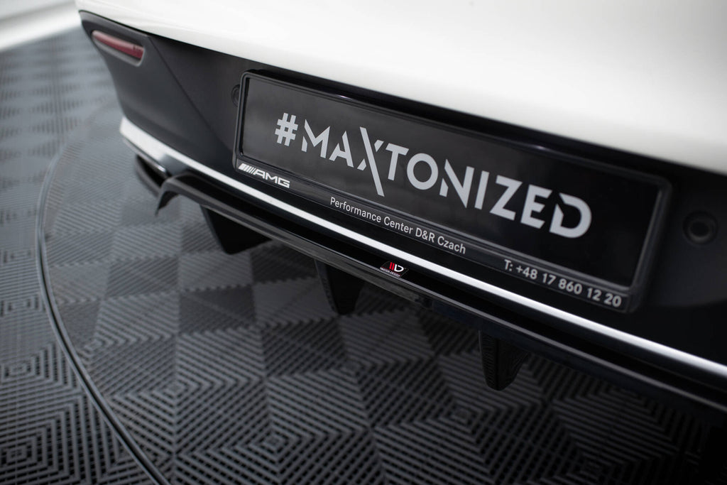 Maxton Design Street+ Mittlerer Diffusor RACE passend für Mercedes-AMG GLE 43 Coupe C292 schwarz Hochglanz