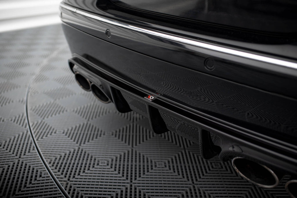 Maxton Design Diffusor Heck Ansatz passend für Mercedes-Benz CLK W209 schwarz Hochglanz