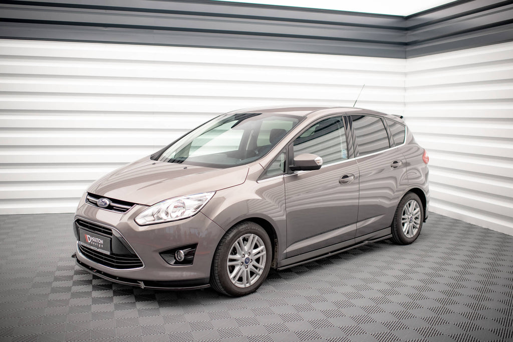 Maxton Design Street+ Seitenschweller Leisten passend für Ford C-Max Mk2 schwarz Hochglanz