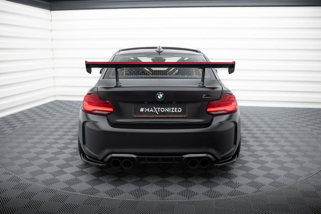 Maxton Design Carbon Spoiler With Internal Brackets Uprights BMW M2 F87 / 2 / 2 M-Paket F22 für BMW M2 F87
