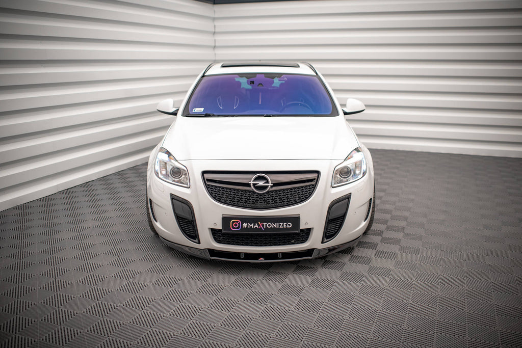 Maxton Design Street+ Spoilerlippe Front Ansatz V.1 passend für Opel Insignia OPC Mk1 schwarz Hochglanz