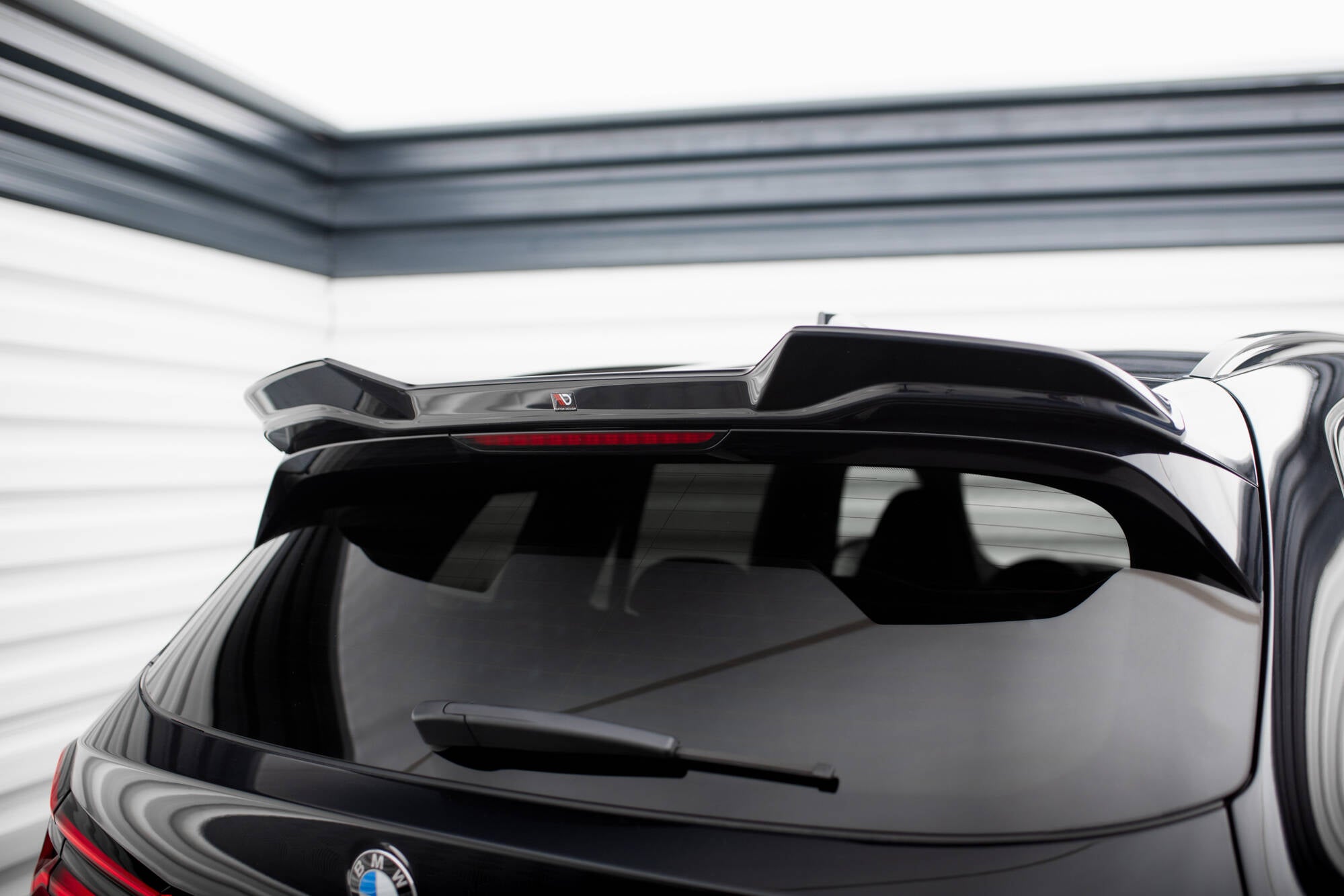 Maxton Design Spoiler CAP 3D passend für BMW X3 M F97 / F97 Facelift schwarz Hochglanz