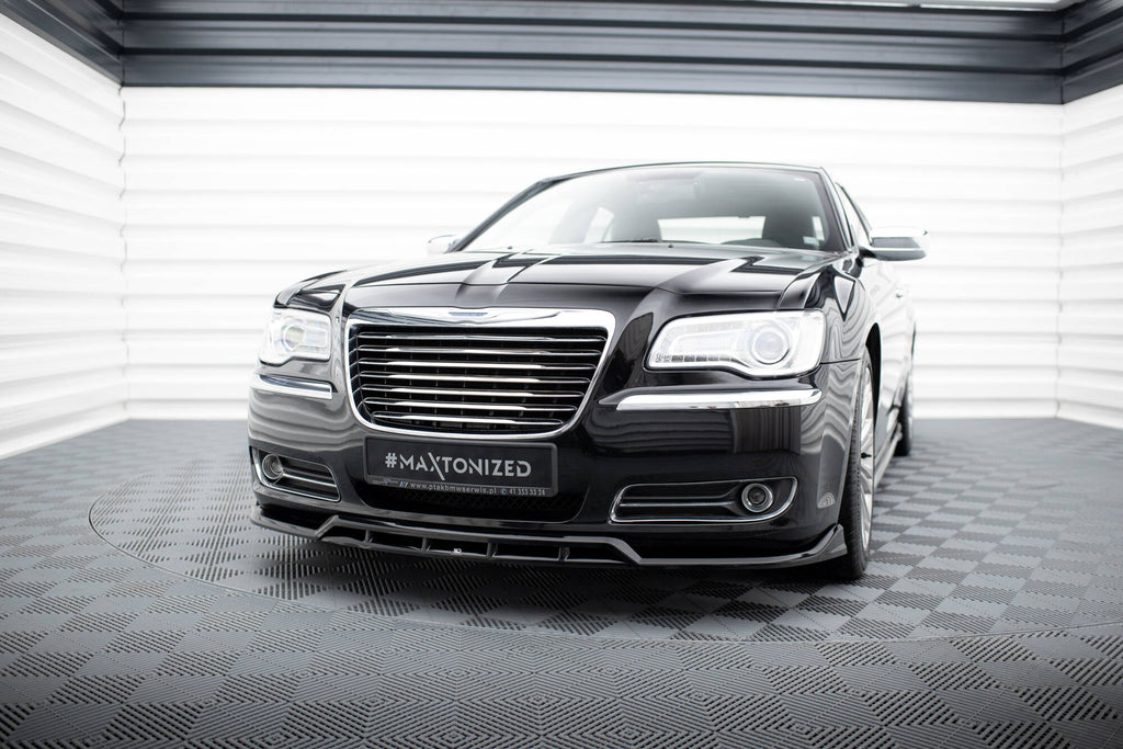 Maxton Design Street+ Spoilerlippe Front Ansatz passend für Chrysler 300 Mk2 schwarz Hochglanz