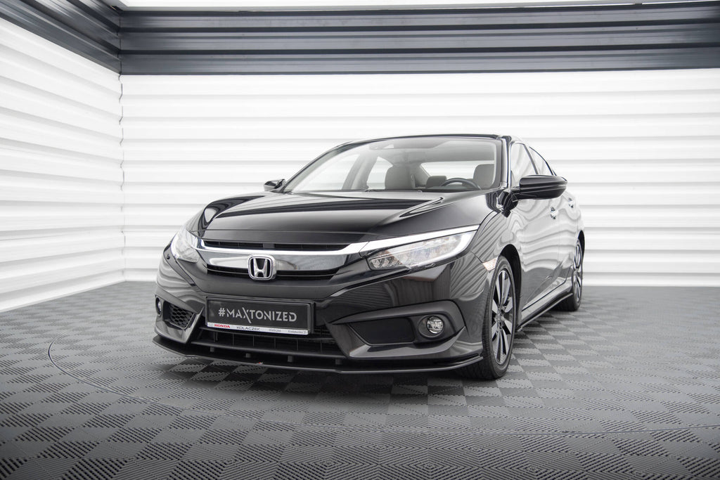 Maxton Design Street Pro Street+ Spoilerlippe Front Ansatz passend für Honda Civic Limousine Mk10