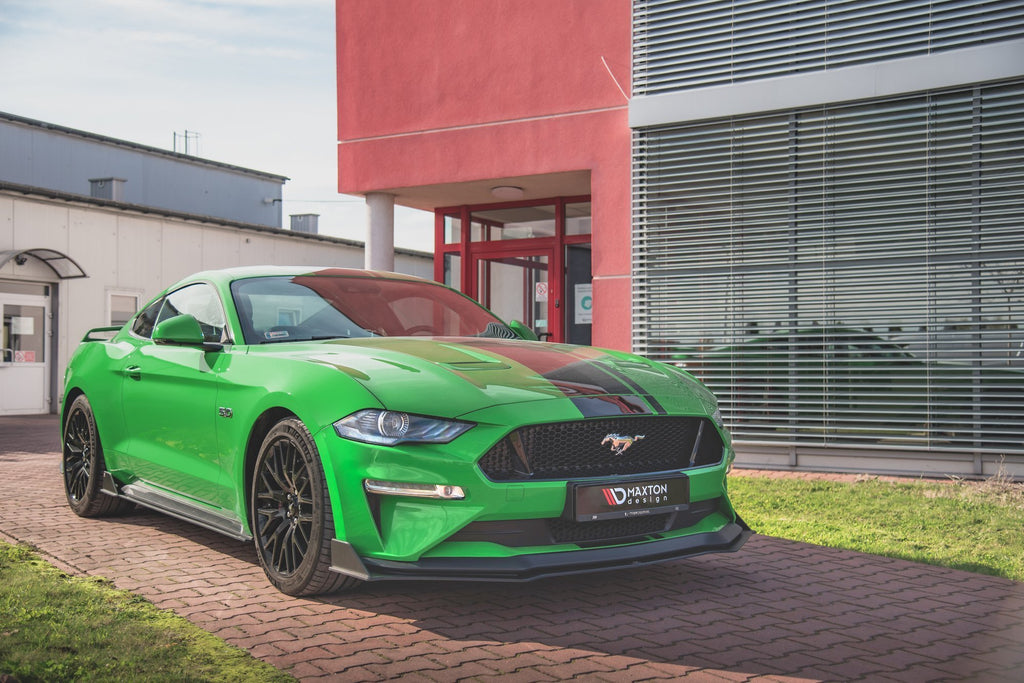 Maxton Design Street Pro Street+ Spoilerlippe Front Ansatz V.2 passend für Ford Mustang GT MK6 Facelift