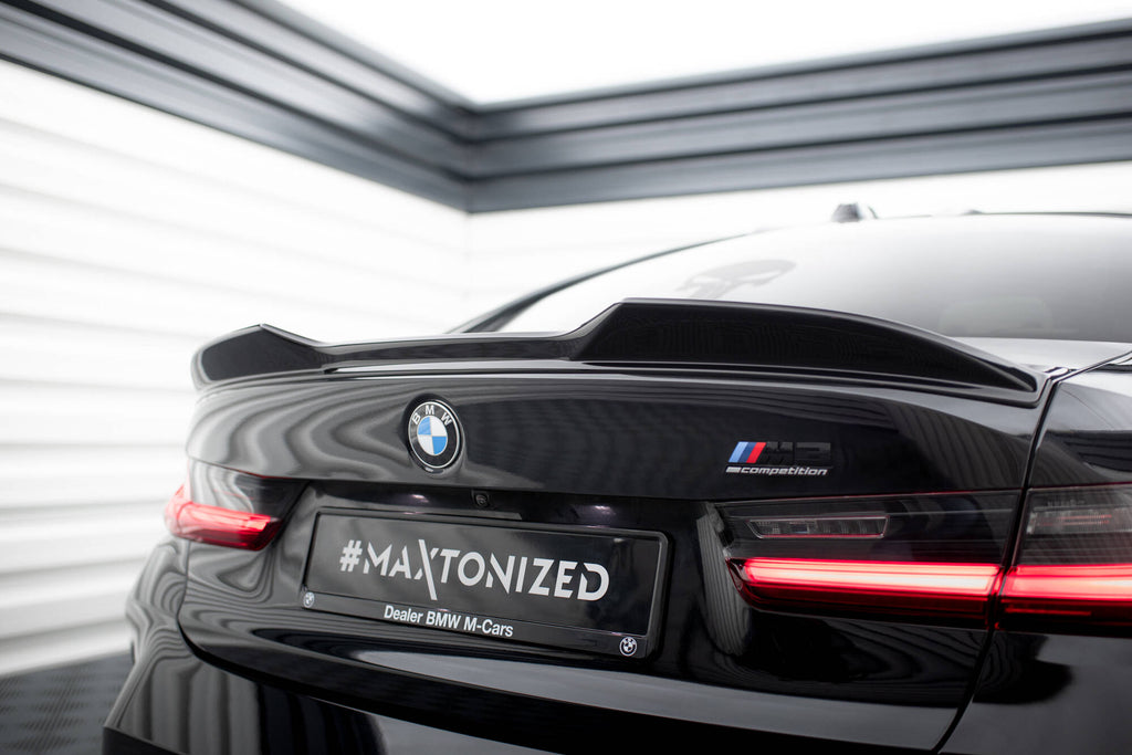 Maxton Design Spoiler CAP 3D passend für BMW M340i / 3 M-Paket / M3 Limousine G20 schwarz Hochglanz