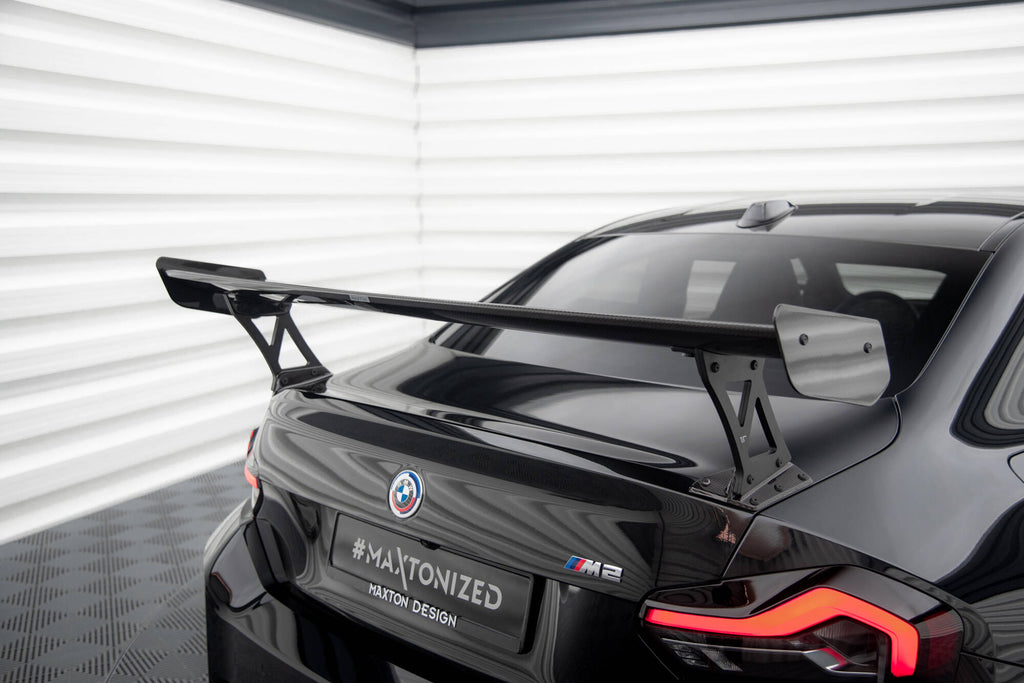 Maxton Design Carbon Fiber Spoiler With External Brackets Uprights BMW M2 G87 / M240i / 2 M-Paket / 2 Standard G42 für BMW 2er G42