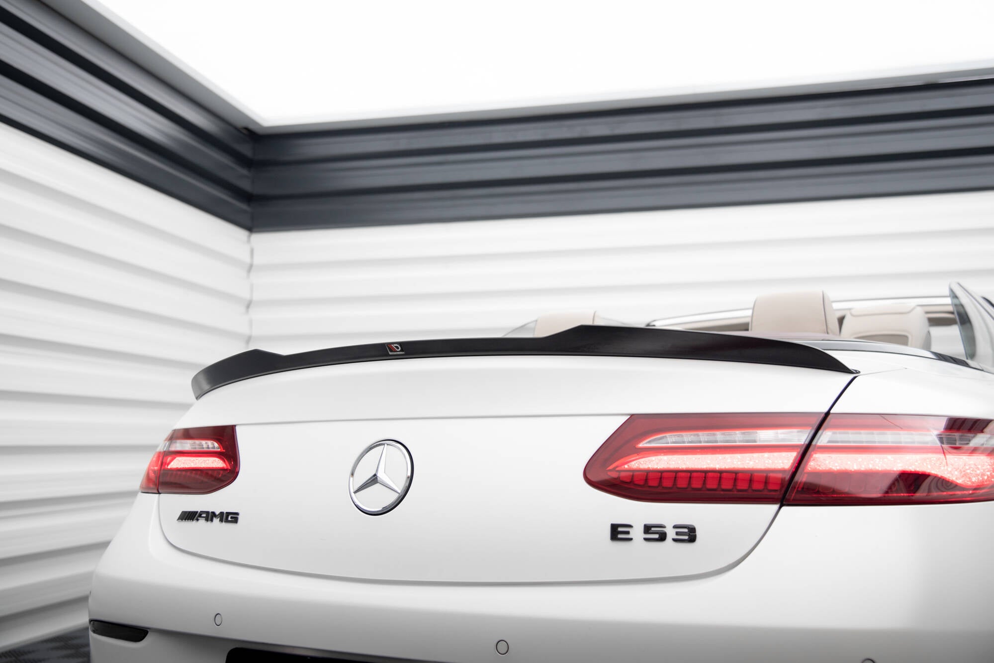 Maxton Design Spoiler CAP passend für Mercedes-Benz E Cabriolet AMG-Line / E53 AMG A238 schwarz Hochglanz