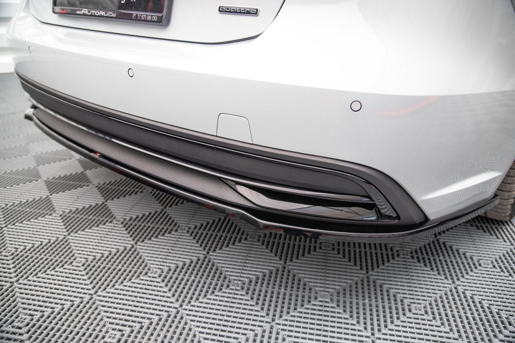 Maxton Design Heckansatz Audi A7 C8 schwarz Hochglanz für Audi A7