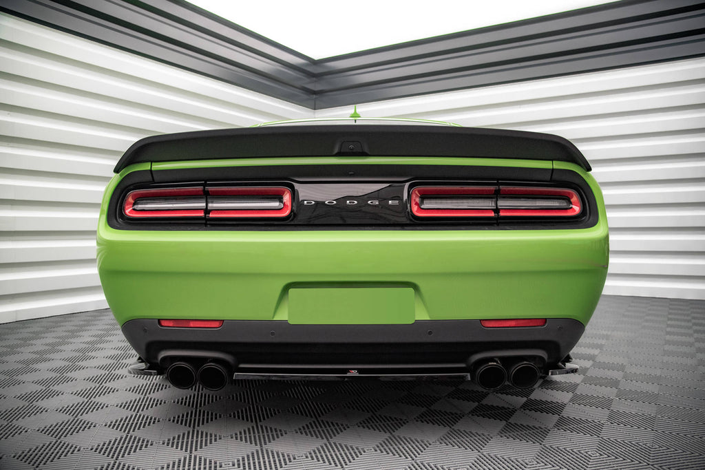 Maxton Design Heckansatz Dodge Challenger SRT Hellcat Widebody Mk3 schwarz Hochglanz für Dodge Challenger MK3 Facelift