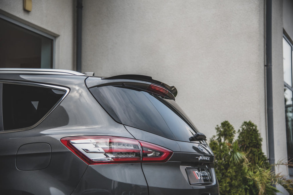 Maxton Design Spoiler CAP passend für Ford S-Max Mk2 Facelift schwarz Hochglanz