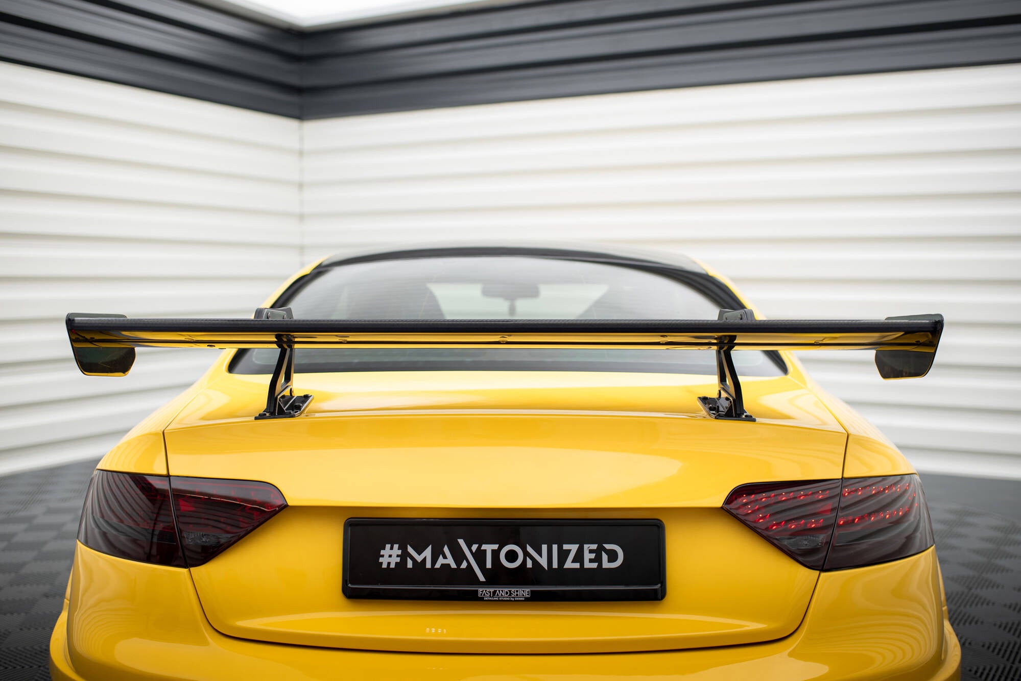 Maxton Design Carbon Spoiler With Upper Swan Mounting Audi A5 Coupe 8T für Audi A5 / S5 / RS5