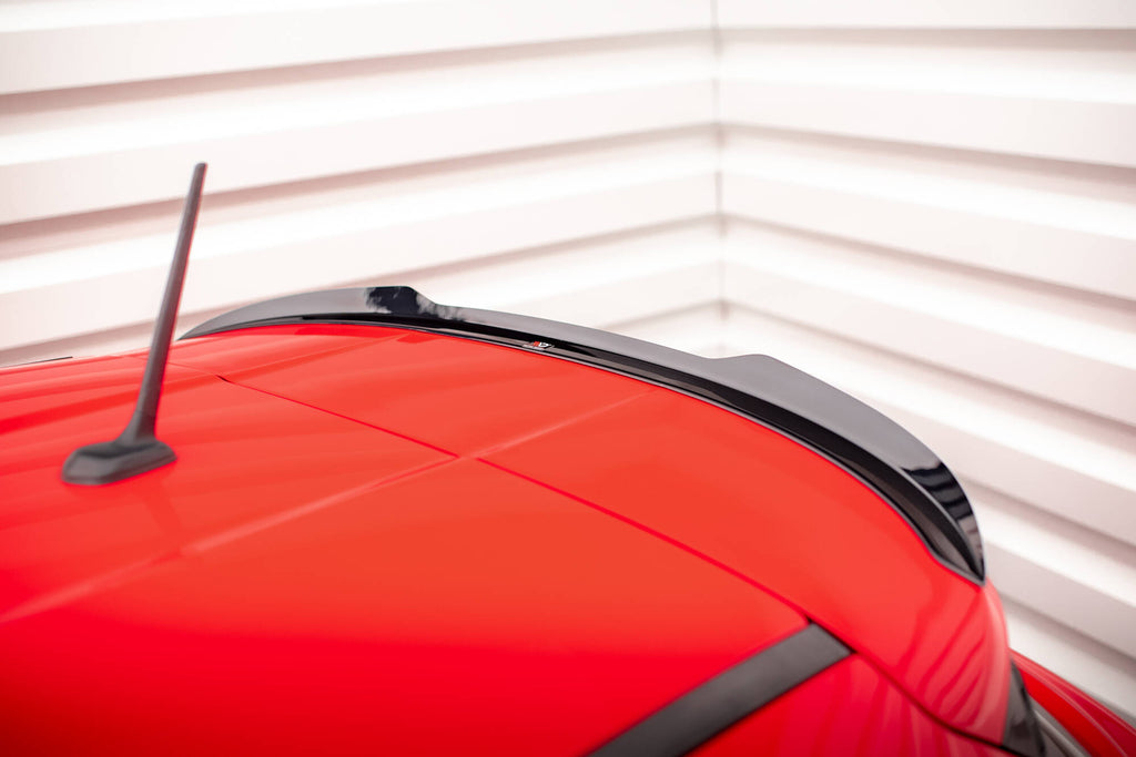 Maxton Design Spoiler CAP passend für Fiat 500X Sport Mk1 Facelift schwarz Hochglanz