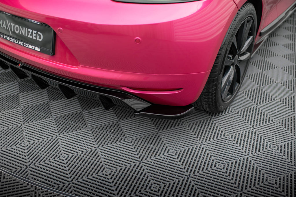 Maxton Design Diffusor Heck Ansatz V.1 passend für VW Scirocco Mk3 schwarz Hochglanz
