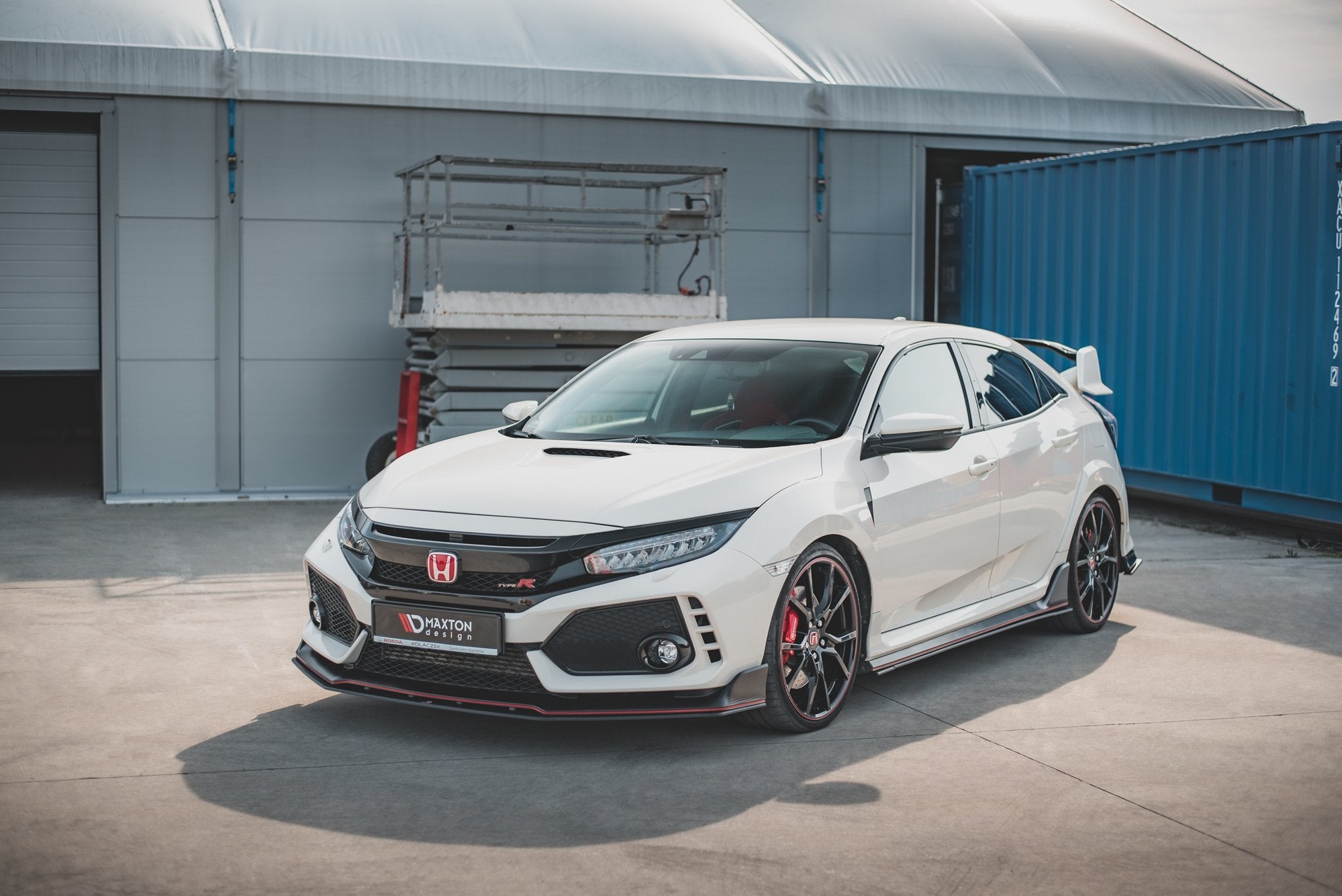 Maxton Design Street Pro Street+ Spoilerlippe Front Ansatz V.2 passend für Honda Civic Type-R Mk10 / Mk10 Facelift