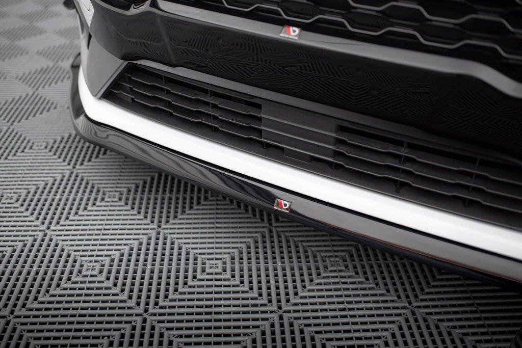 Maxton Design Street+ Spoilerlippe Front Ansatz V.5 passend für Ford Fiesta Mk8 ST / ST-Line schwarz Hochglanz