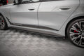 Maxton Design Street+ Seitenschweller Leisten V.2 passend für BMW 4er Gran Coupe M-Paket / M440i G26 schwarz Hochglanz