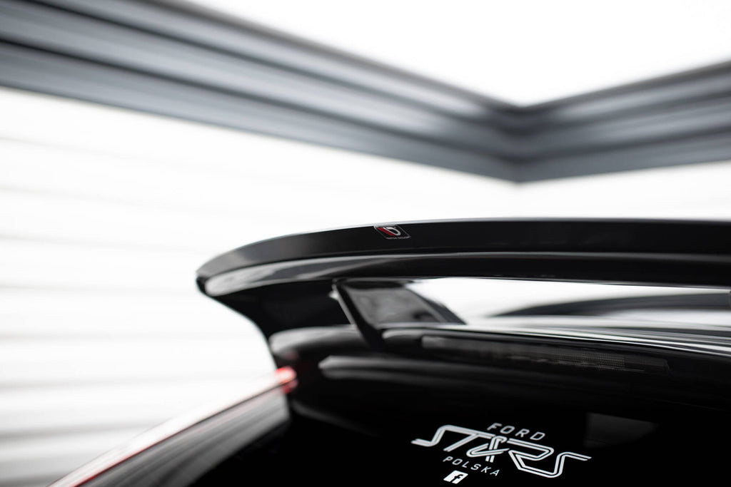 Maxton Design Spoiler CAP passend für Ford Focus RS Mk2 schwarz Hochglanz