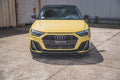 Maxton Design Street+ Spoilerlippe Front Ansatz V.2 passend für Audi A1 S-Line GB schwarz Hochglanz