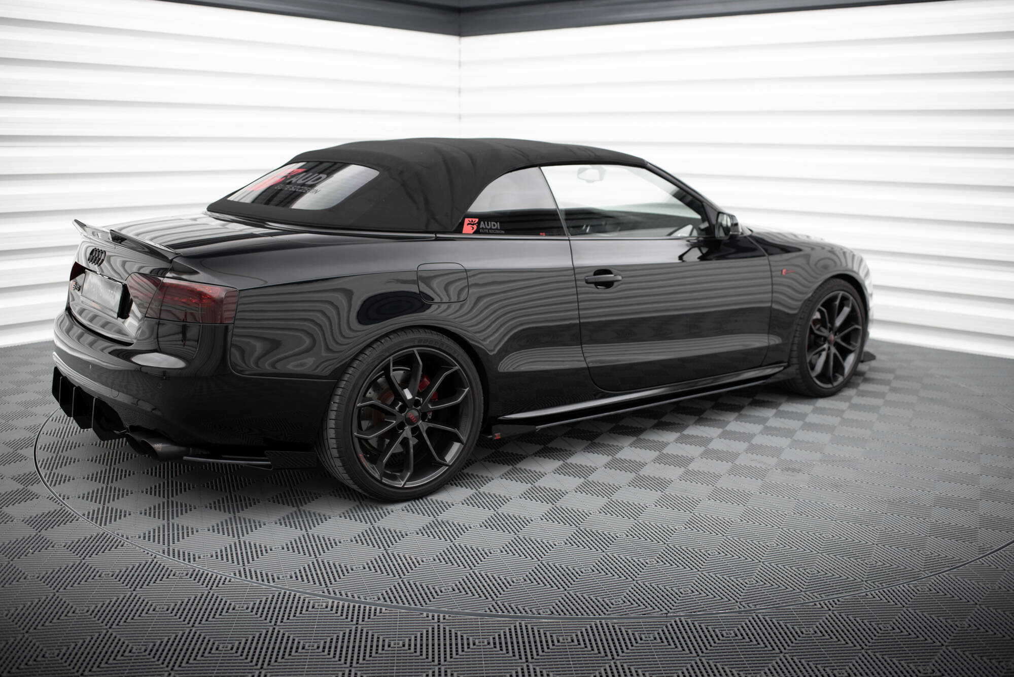 Maxton Design Seitenschweller Flaps passend für Audi A5 / A5 S-Line / S5 Coupe / Cabrio 8T / 8T Facelift schwarz Hochglanz