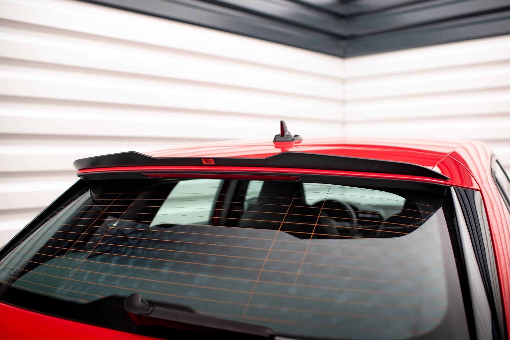 Maxton Design Spoiler CAP passend für Audi A3 Sportback 8Y schwarz Hochglanz