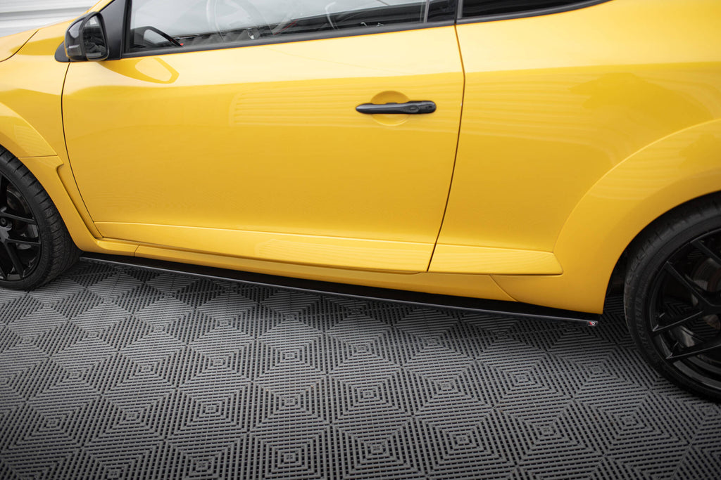 Maxton Design Street+ Seitenschweller Leisten passend für Renault Megane RS Mk3 schwarz Hochglanz