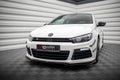 Maxton Design Street+ Spoilerlippe Front Ansatz V.4 passend für VW Scirocco R Mk3 schwarz Hochglanz