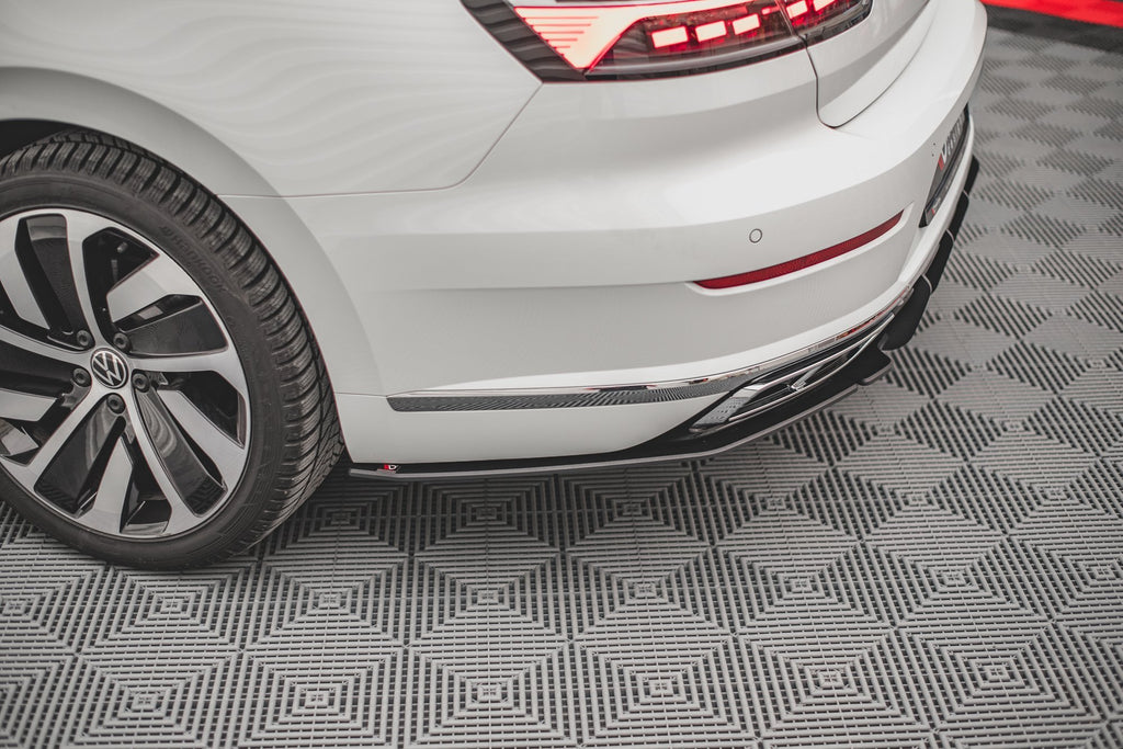 Maxton Design Street Pro Heck Ansatz Flaps Diffusor passend für VW Arteon Limousine / Shooting Brake R-Line Mk1 Facelift