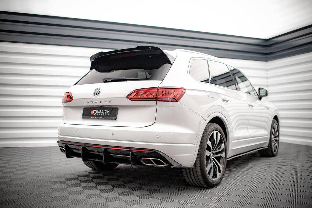 Maxton Design Spoiler CAP passend für VW Touareg R-Line Mk3 schwarz Hochglanz