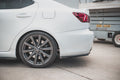 Maxton Design Heck Ansatz Flaps Diffusor passend für Lexus IS F Mk2 schwarz Hochglanz